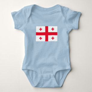 Body Para Bebê Bandeira da Geórgia
