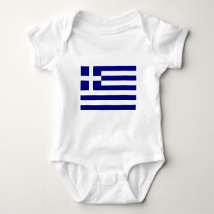 Body Para Bebê Bandeira da Grécia