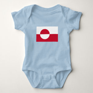 Body Para Bebê Bandeira da Gronelândia