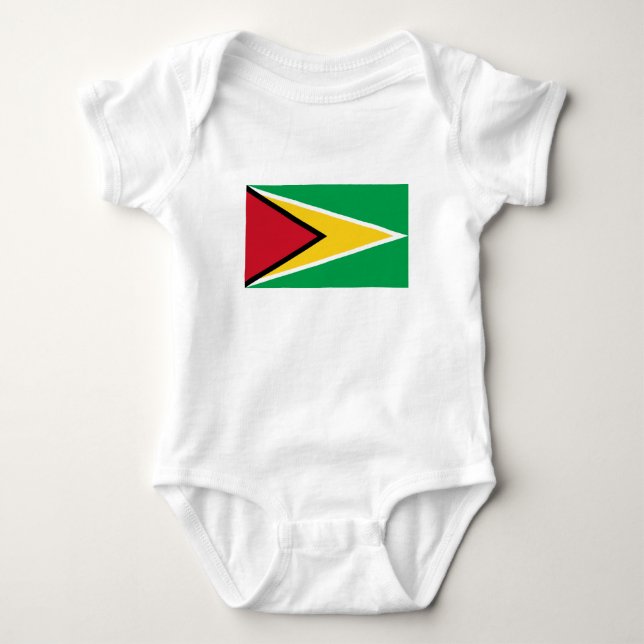 Body Para Bebê Bandeira da Guiana (Frente)