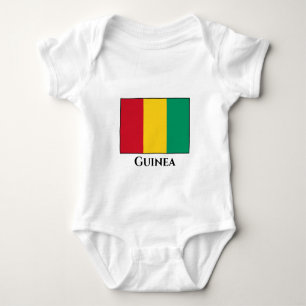 Body Para Bebê Bandeira da Guiné