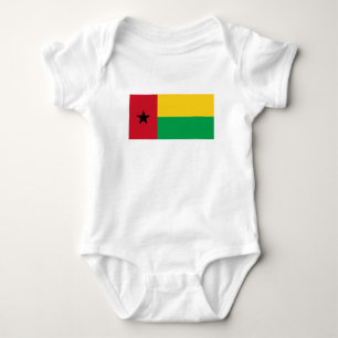 Body Para Bebê Bandeira da Guiné-Bissau