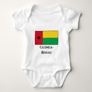 Body Para Bebê Bandeira da Guiné-Bissau