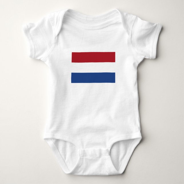 Body Para Bebê Bandeira da Holanda (Frente)