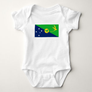 Body Para Bebê Bandeira da Ilha do Natal