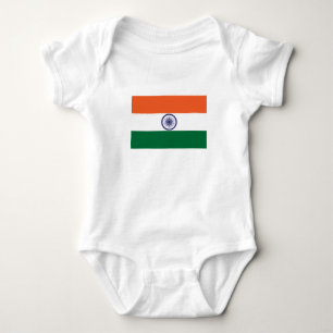 Body Para Bebê Bandeira da Índia