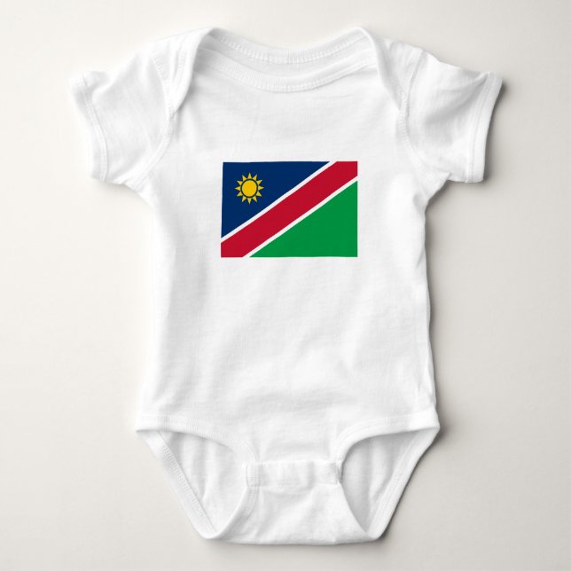 Body Para Bebê Bandeira da Namíbia (Frente)