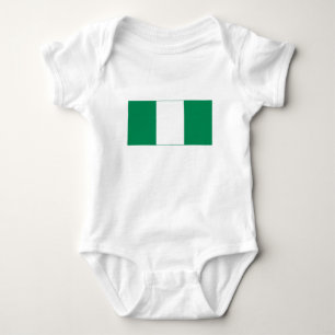 Body Para Bebê Bandeira da Nigéria