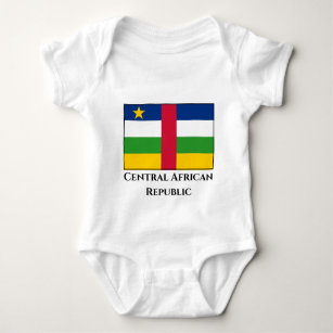 Body Para Bebê Bandeira da República Centro-Africana