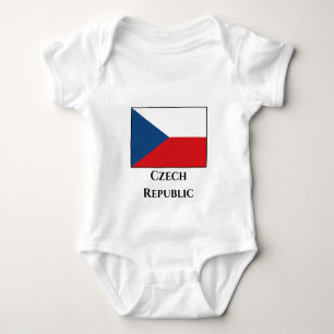Body Para Bebê Bandeira da República Checa