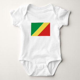 Body Para Bebê Bandeira da República do Congo