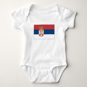 Body Para Bebê Bandeira da Sérvia
