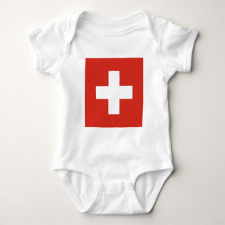 Body Para Bebê Bandeira da Suiça - Die Nationalflagge der Schwe