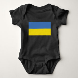 Body Para Bebê Bandeira da Ucrânia, Ucraniano Слава Україні Slava