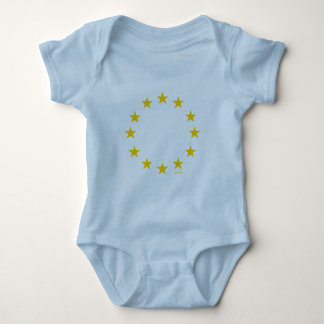 Body Para Bebê Bandeira da UE (União Europeia)