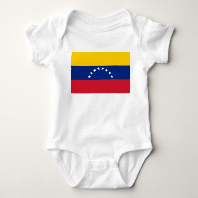 Body Para Bebê Bandeira da Venezuela (Frente)