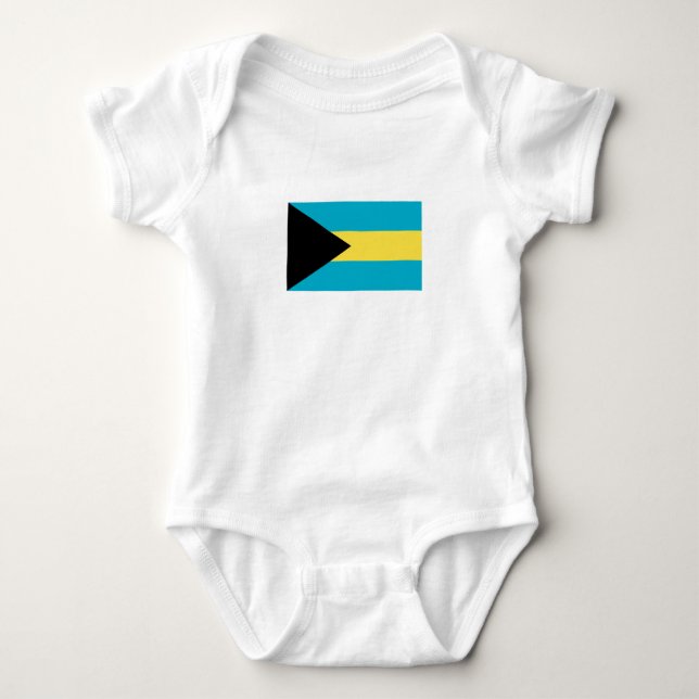 Body Para Bebê Bandeira das Bahamas (Frente)