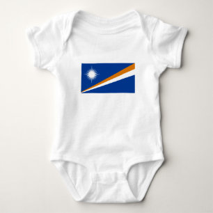 Body Para Bebê Bandeira das Ilhas Marshall