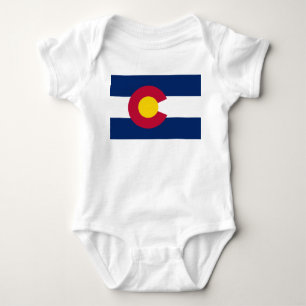 Body Para Bebê Bandeira de Colorado