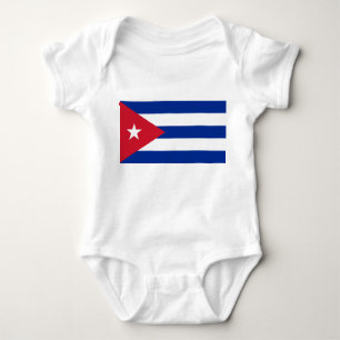 Body Para Bebê Bandeira de Cuba