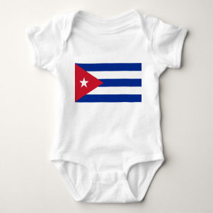 Body Para Bebê Bandeira de Cuba