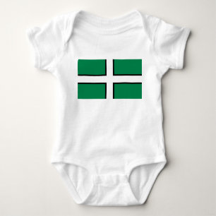 Body Para Bebê Bandeira de Devon (distrito do Reino Unido)