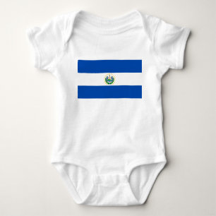 Body Para Bebê Bandeira de El Salvador