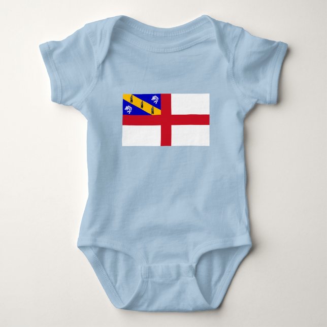 Body Para Bebê Bandeira de Herm (Frente)