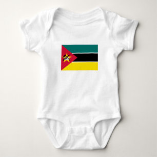 Body Para Bebê Bandeira de Moçambique