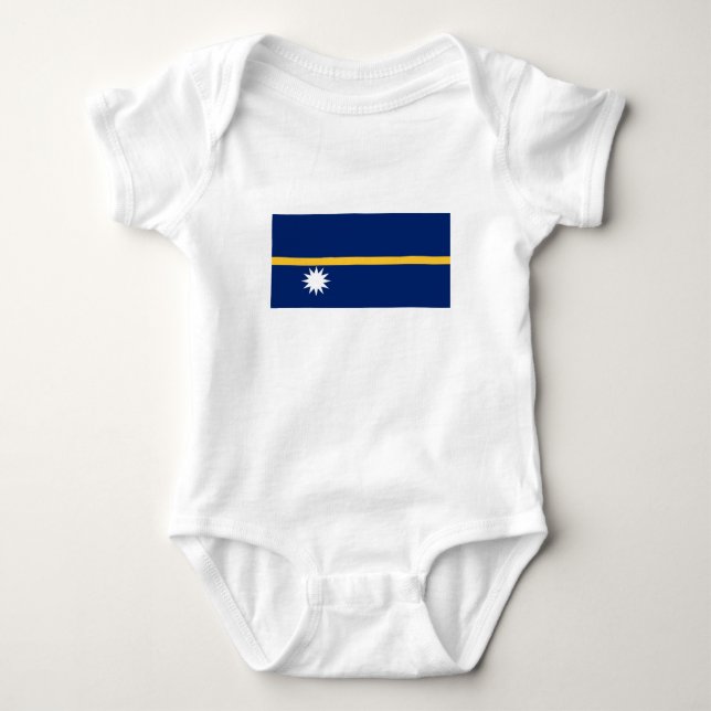 Body Para Bebê Bandeira de Nauru (Frente)