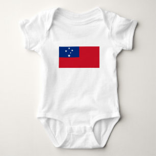 Body Para Bebê Bandeira de Samoa