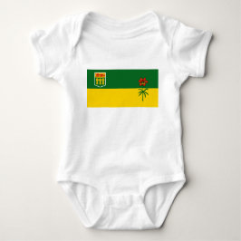 Body Para Bebê Bandeira de Saskatchewan