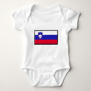 Body Para Bebê Bandeira de Slovenia