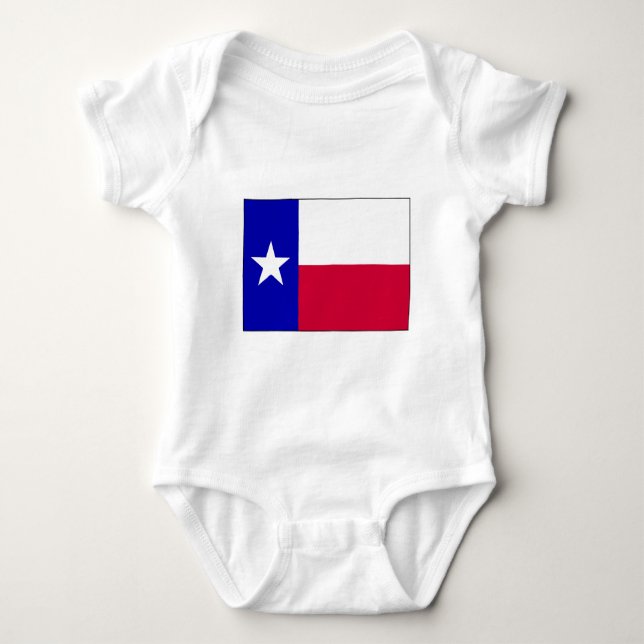 Body Para Bebê Bandeira de Texas (Frente)