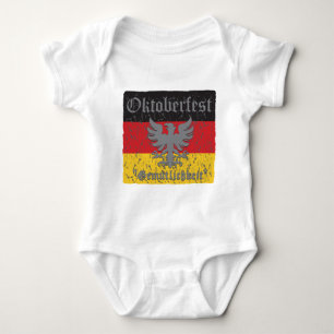 Body Para Bebê Bandeira Distante do Oktoberfest