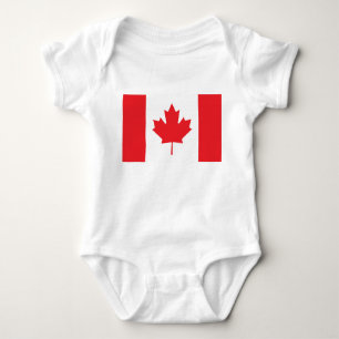 Body Para Bebê Bandeira do Canadá