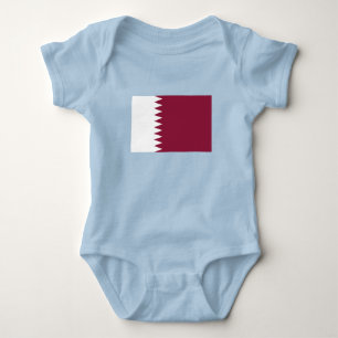 Body Para Bebê Bandeira do Catar