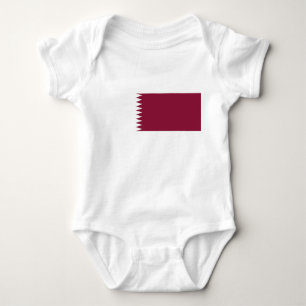 Body Para Bebê Bandeira do Catar