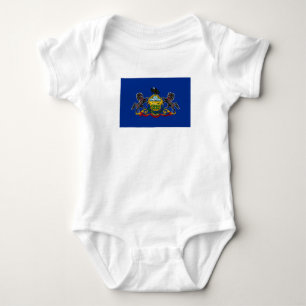 Body Para Bebê Bandeira do Estado da Pensilvânia
