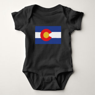 Body Para Bebê Bandeira do Estado do Colorado