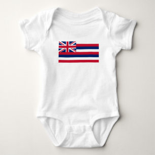 Body Para Bebê Bandeira do Estado do Havaí