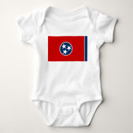 Body Para Bebê Bandeira do Estado do Tennessee
