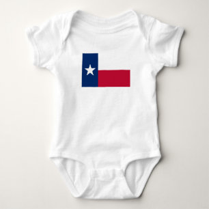 Body Para Bebê Bandeira do Estado do Texas