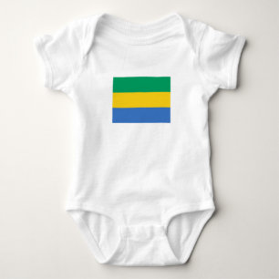 Body Para Bebê Bandeira do Gabão