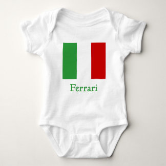 Body Para Bebê Bandeira do italiano de Ferrari