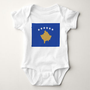 Body Para Bebê Bandeira do Kosovo