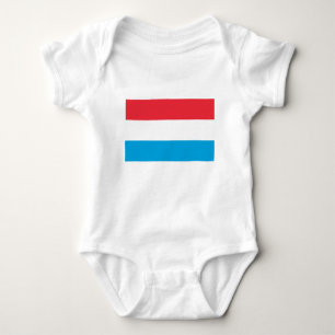 Body Para Bebê Bandeira do Luxemburgo