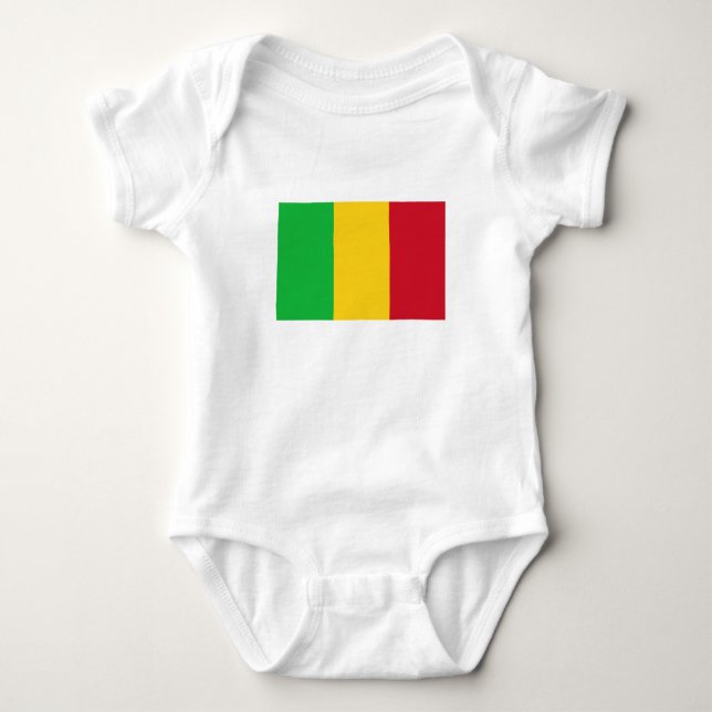 Body Para Bebê Bandeira do Mali (Frente)