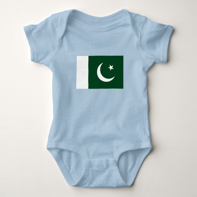 Body Para Bebê Bandeira do Paquistão (Frente)