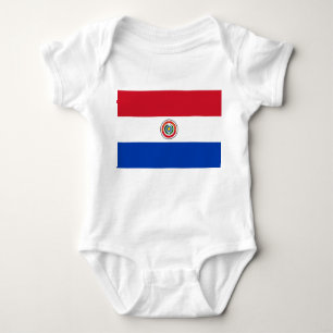 Body Para Bebê Bandeira do Paraguai